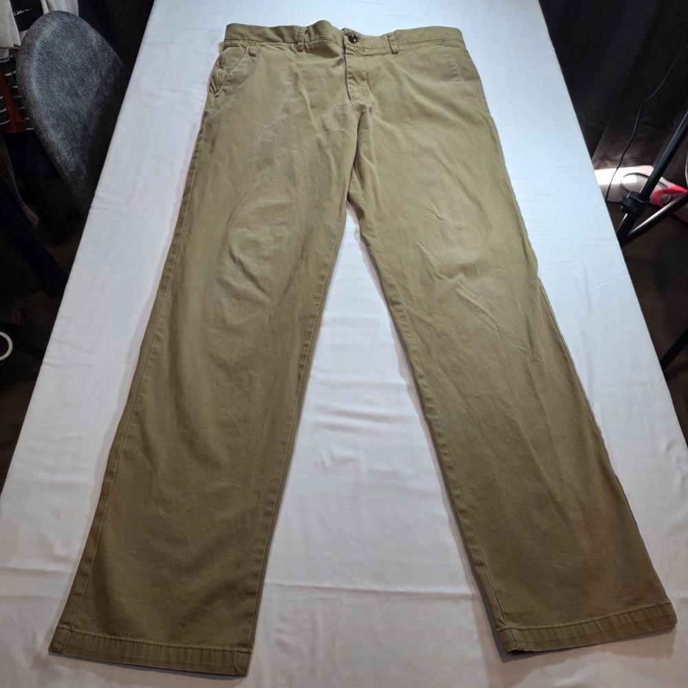 Men's Dockers 360 Smart Slim Pants 36x31 Brown Beige Camel